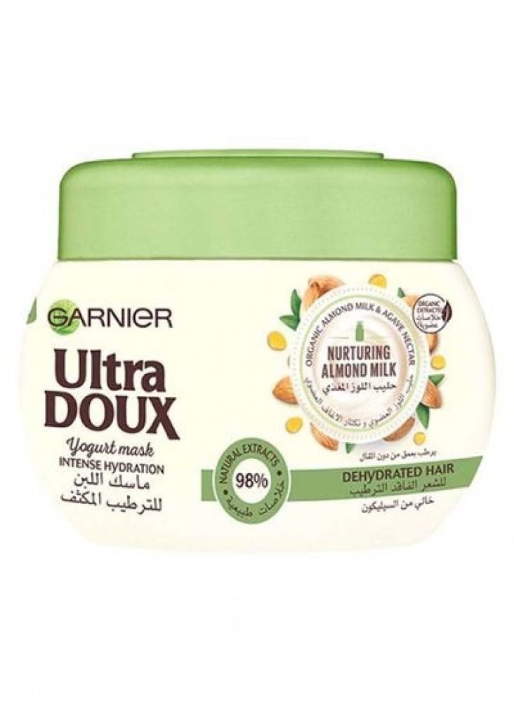 سهل القراءة ثابت اضطهد  Garnier Ultra Doux Nourishing Almond Milk Hair Mask 300 ml - متجر قدي gaudy  shop