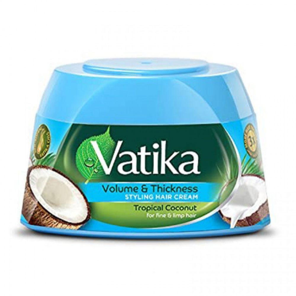 Vatika Cream To Increase Volume And Density With Tropical Coconut Extract  210 ml - متجر قدي gaudy shop