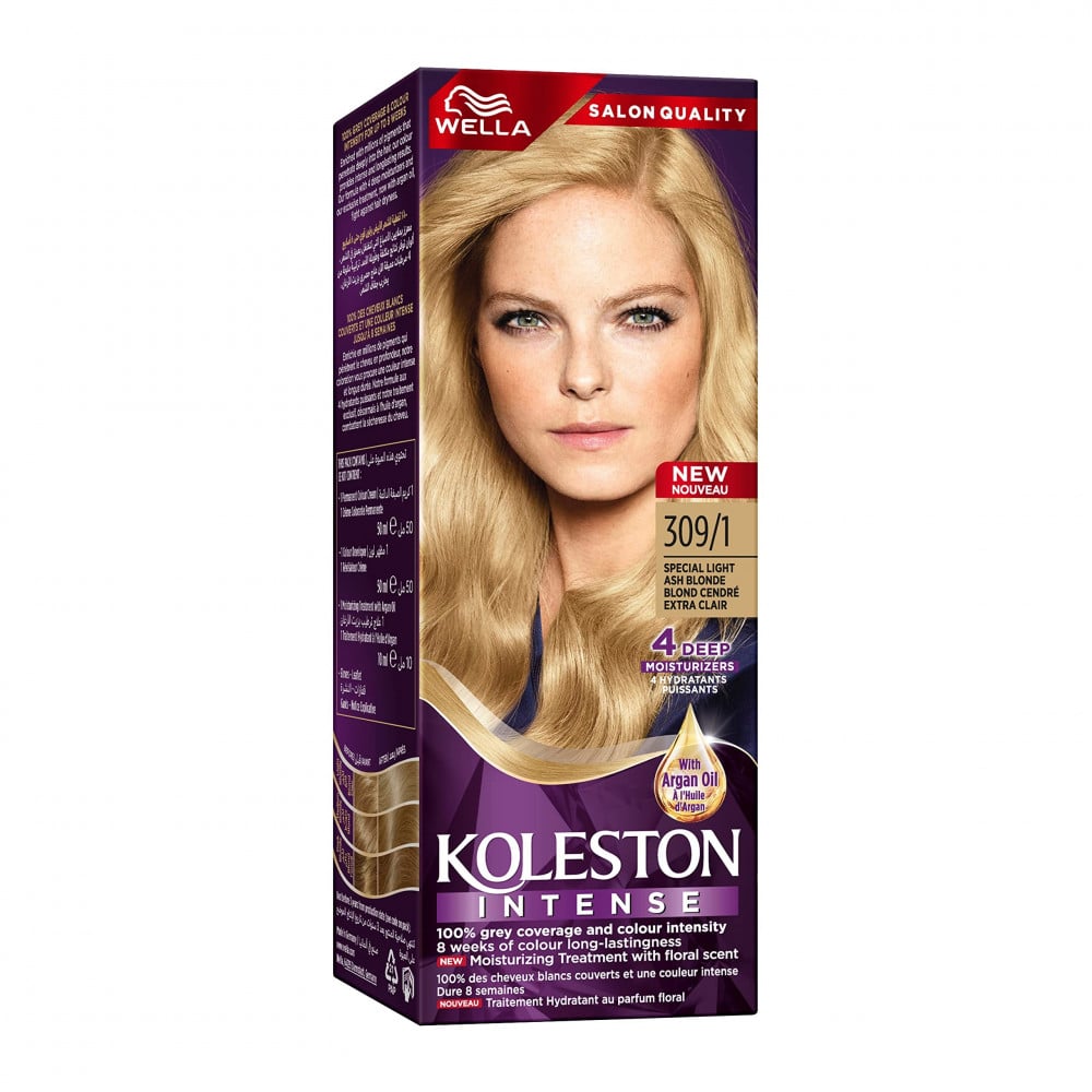 Wella Koleston Hair Color Cream, 309/1 Special Light Ash Blonde, 100 ml -  متجر قدي gaudy shop