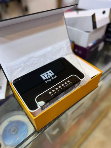 رسيفر T21 PRO MAX ( مستعمل ) نظيف بكرتونه وكامل اغ...