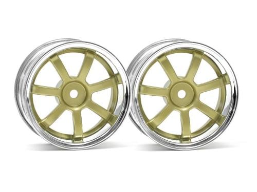 #3319 - RAYS GRAM LIGHTS 57S-PRO CHROME/GOLD (3mm OFFSET)