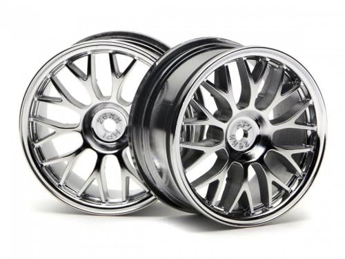 #3712 - MESH WHEEL 26mm CHROME (1mm OFFSET)
