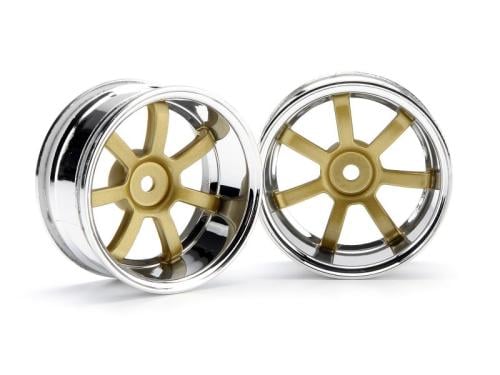 #3321 - RAYS GRAM LIGHTS 57S-PRO CHROME/GOLD (9mm OFFSET)