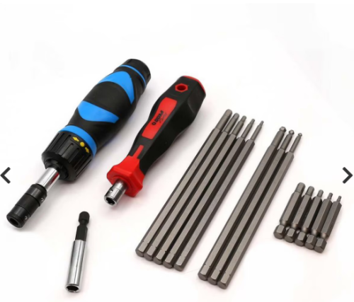 Complete DDM Hex Driver Set (Standard and Ball-End), with Handles and Socket Holder - ca199