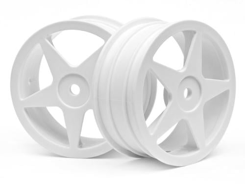 #100867 - ULTRA 5 WHEEL WHITE (2.2in/60x26mm/2pcs)