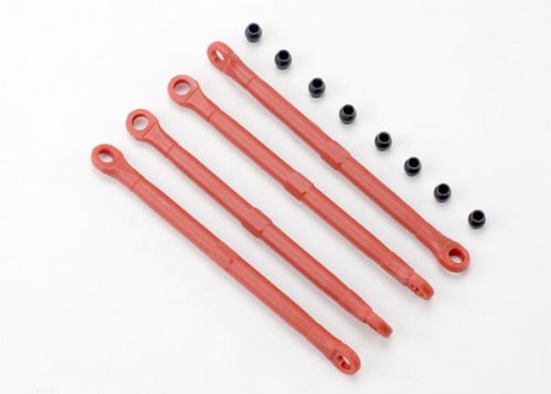 Traxxas 7138 Red Front and Rear Toe Links, 1/16 scale