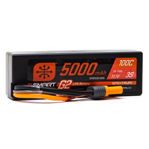 11.1V 5000mAh 3S 100C Smart G2 Hardcase LiPo Batte...
