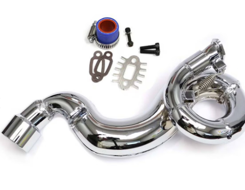 Dominator "FAST" Pipe for HPI Baja 5b/5t - CHROME