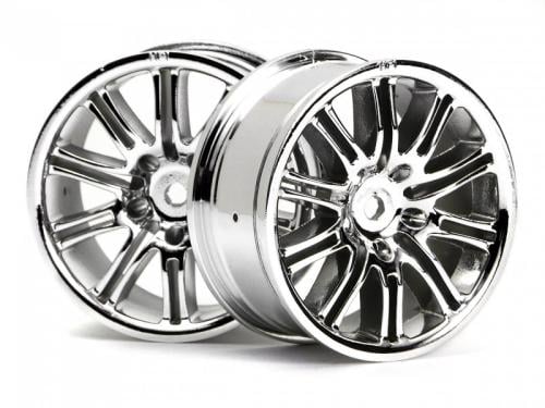 #3772 - 10 SPOKE MOTOR SPORT WHEEL 26mm CHROME