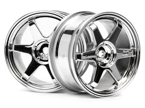 #3837 - TE37 WHEEL 26mm CHROME (0mm OFFSET)