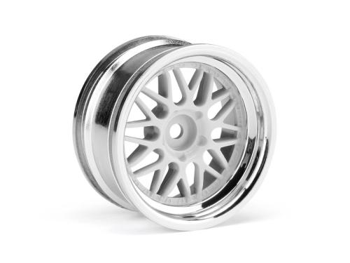 #106773 - HRE C90 WHEEL 26mm CHROME/WHITE (6mm OFFSET/2pcs)