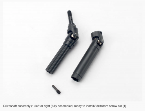 Traxxas 7151 Complete Driveshaft Assembly (L or R)