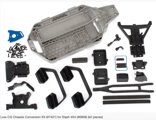 7421 Chassis conversion kit, low CG (Slash 4x4)