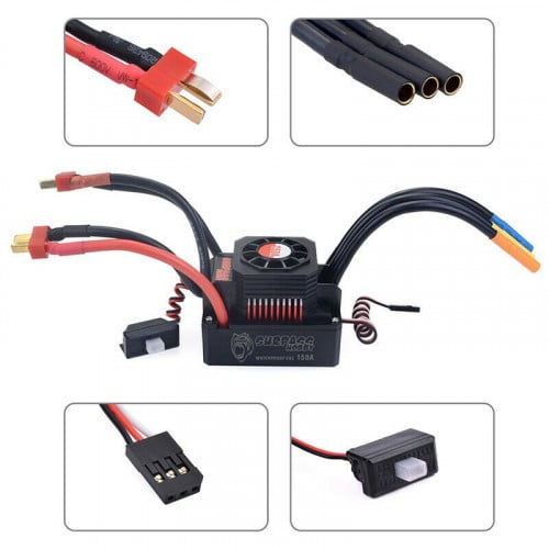 "Surpass Hobby waterproof 150A ESC  Red & Black300003-07