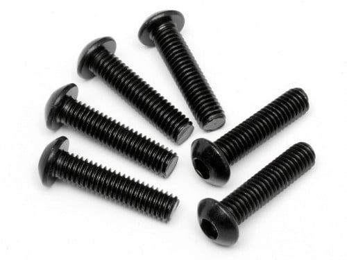 94909 - BUTTON HEAD SCREW M6x25mm (HEX SOCKET/6pcs)