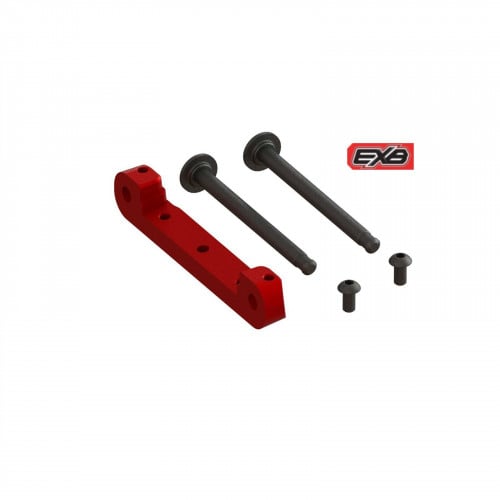 Front Upper Aluminum Suspension Mount CNC, Red: EXB ARA330659