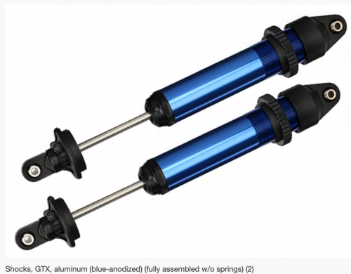 7761 Shocks, GTX, aluminum (blue-anodized)