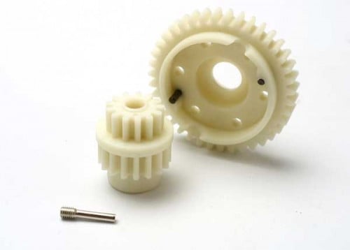 5385 Gear set, 2-speed standard ratio (2nd speed gear 39T, 13T-17T input gears, hardware)