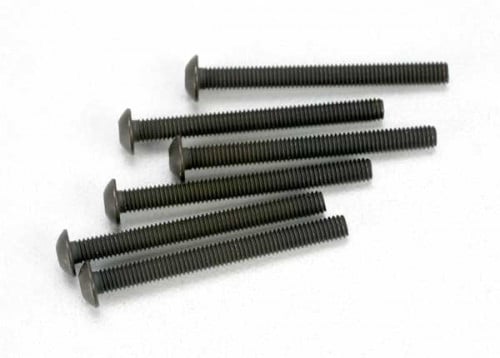 Traxxas 2582 Hex-Drive Button Head Machine Screws, 3x30mm (set of 6)