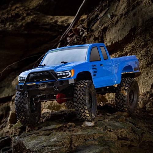 AXI03027T11/10 SCX10 III Base Camp 4X4 Rock Crawler Brushed RTR, Blue