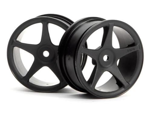 #3696 - SUPER STAR WHEELS 26mm BLACK (1mm OFFSET)
