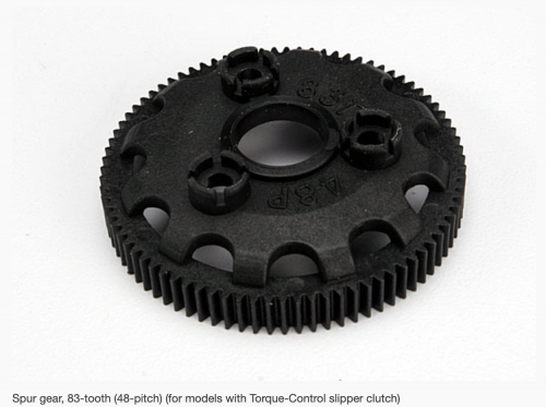 Traxxas 4683 Spur gear, 83-tooth (48-pitch) (for models with Torque-Control slipper clutch)