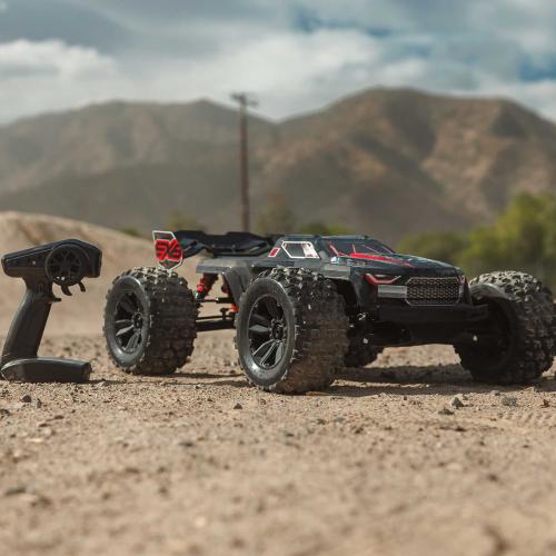 ARA8708V6T1 1/8 KRATON 6S EXB 4X4 RTR Brushless Speed Truck, BLACK