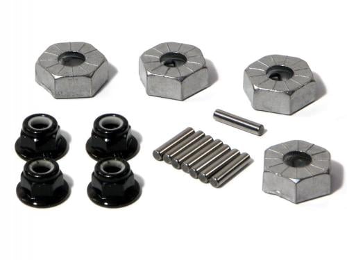 #86066 - HEX WHEEL HUB 14mm (SILVER/4pcs)