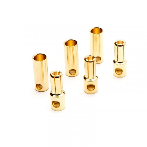 DYNC0089 Connector: Gold Bullet Set, 5.5mm (3)
