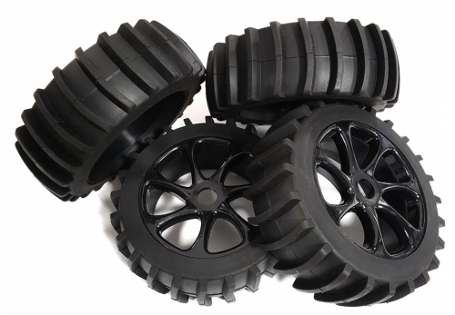 Tires, Wheels & Inserts TK54 Style w/ 17mm Hex for 1/8 Buggy Size 4pcs OD=120mm C30888