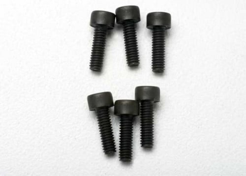 Traxxas 3965 Hex-Drive Cap-Head Machine Screws, 2.5x8mm (set of 6)