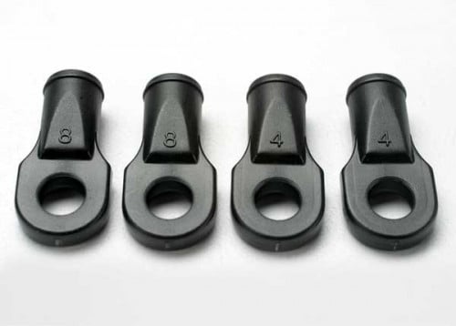 Traxxas Rod Ends, Revo (4), Black, 5348