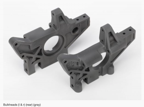 Traxxas 4929R Grey Rear Bulkheads