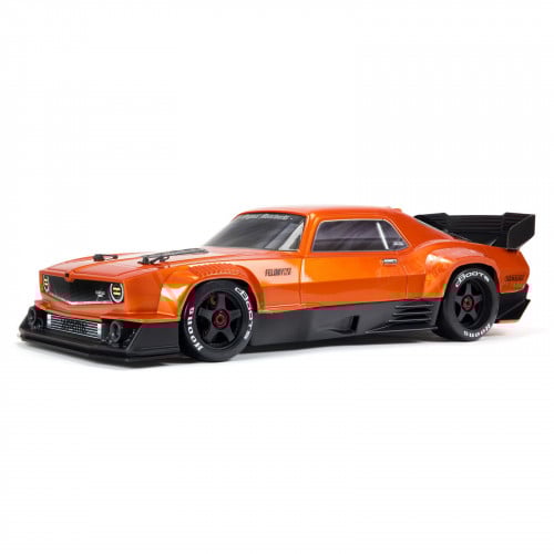 ARA7617V2T2 1/7 FELONY 6S BLX STREET BASH ALL-ROAD MUSCLE CAR RTR, ORANGE