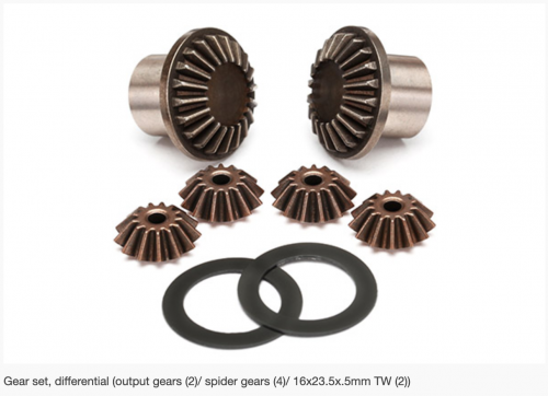 7782 Gear set, differential