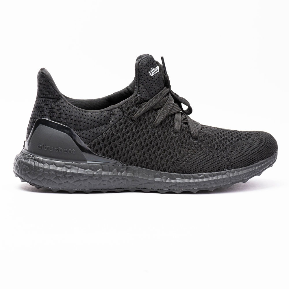 حذاء رياضي كاجول لون اسود مناسب للمشي والجري خفيف الوزن من Ultra Boost مسافة خطوة للاحذية