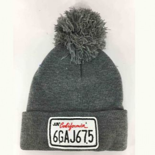 ايس كاب رصاصي اش غامق بكوره (KK251118-6 Ash Grey Beanie Bubble Hat)