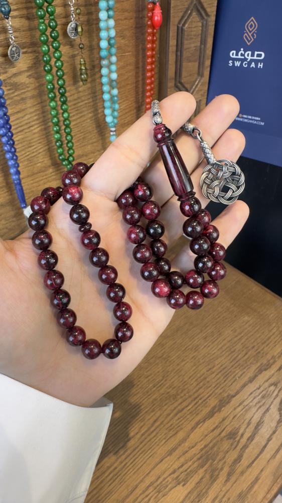 مسباح فاتوران عنابى مموج