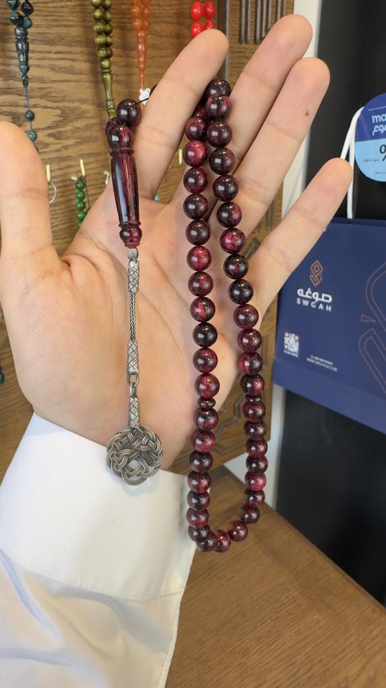 مسباح فاتوران عنابى مموج