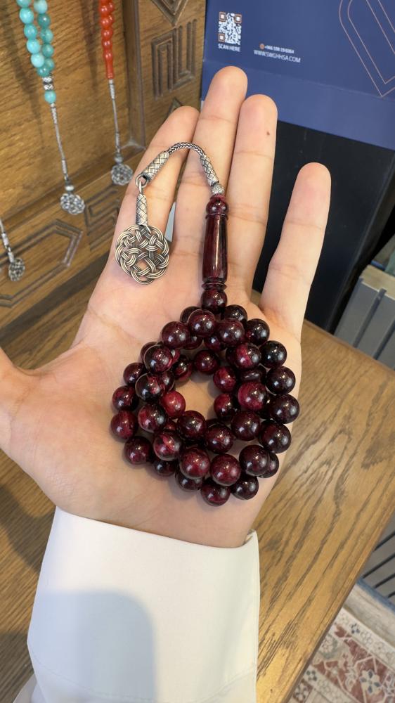 مسباح فاتوران عنابى مموج