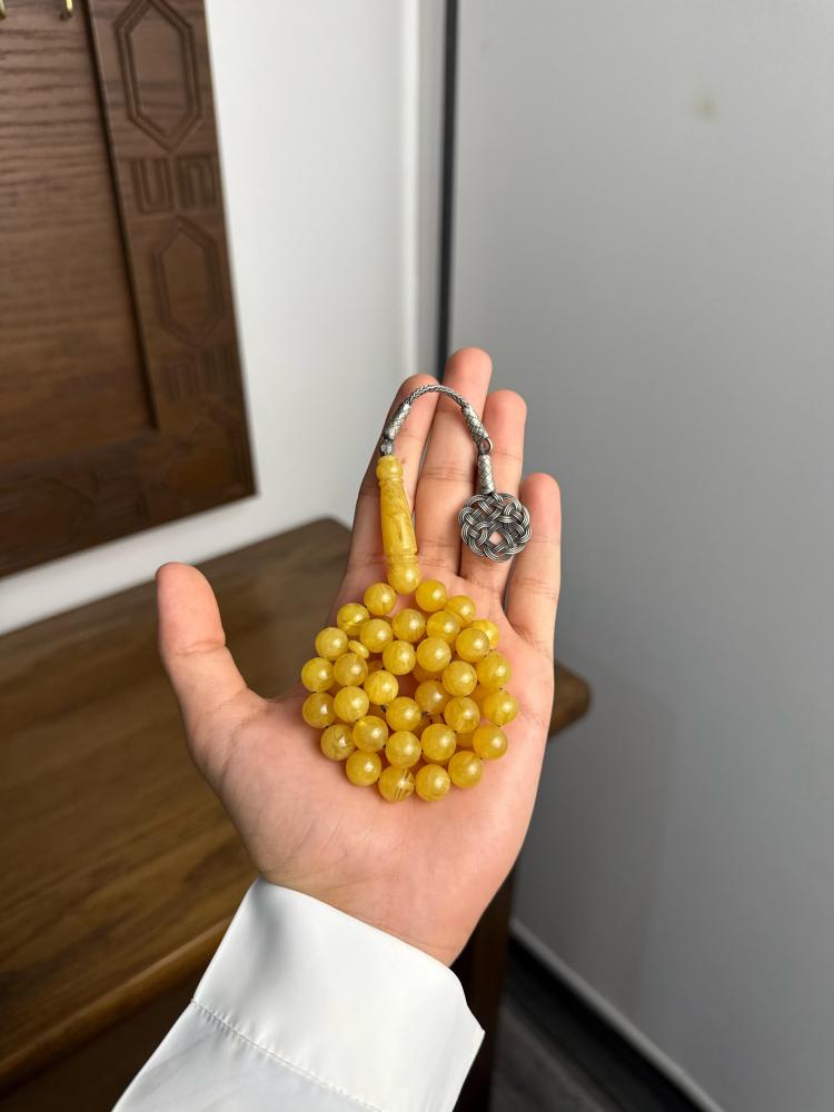 مسباح بكلايت اصفر شفاف