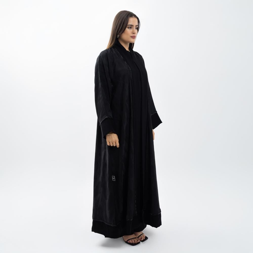 عباية مناسبات مع شغل ( حرير منقوش ستريت )