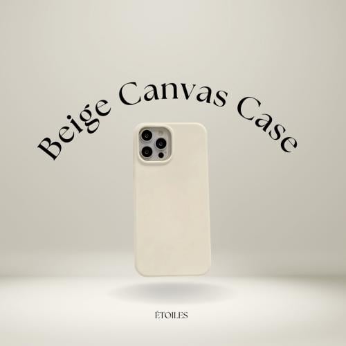 Beige canvas case