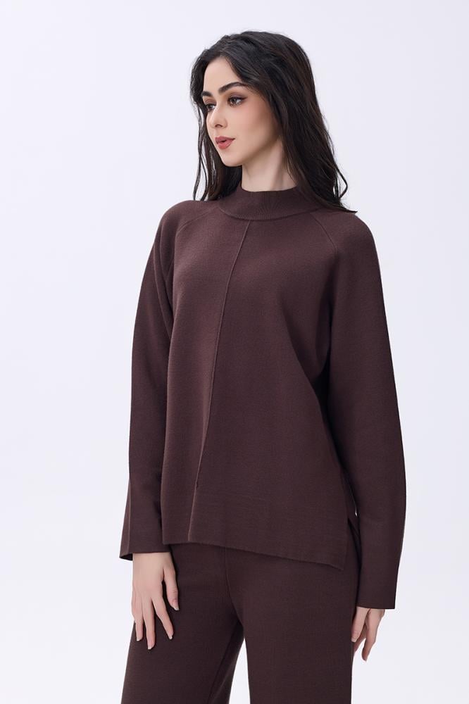 طقم بني شتوي