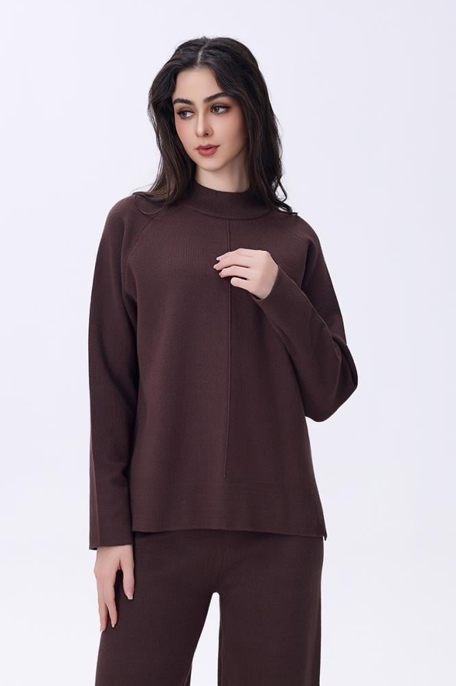 طقم بني شتوي