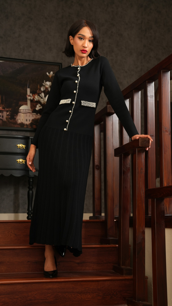 فساتين شتوية أنيقة للدوام والمناسبات | فستان شتوي من براندو