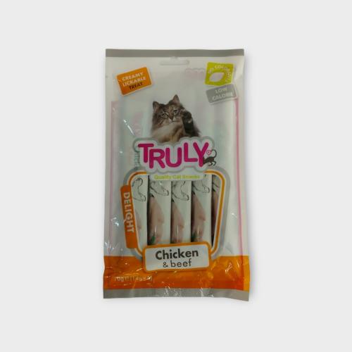 TRULY Creamy Treats Chicken & Beef 5x14g مكافأت أك...