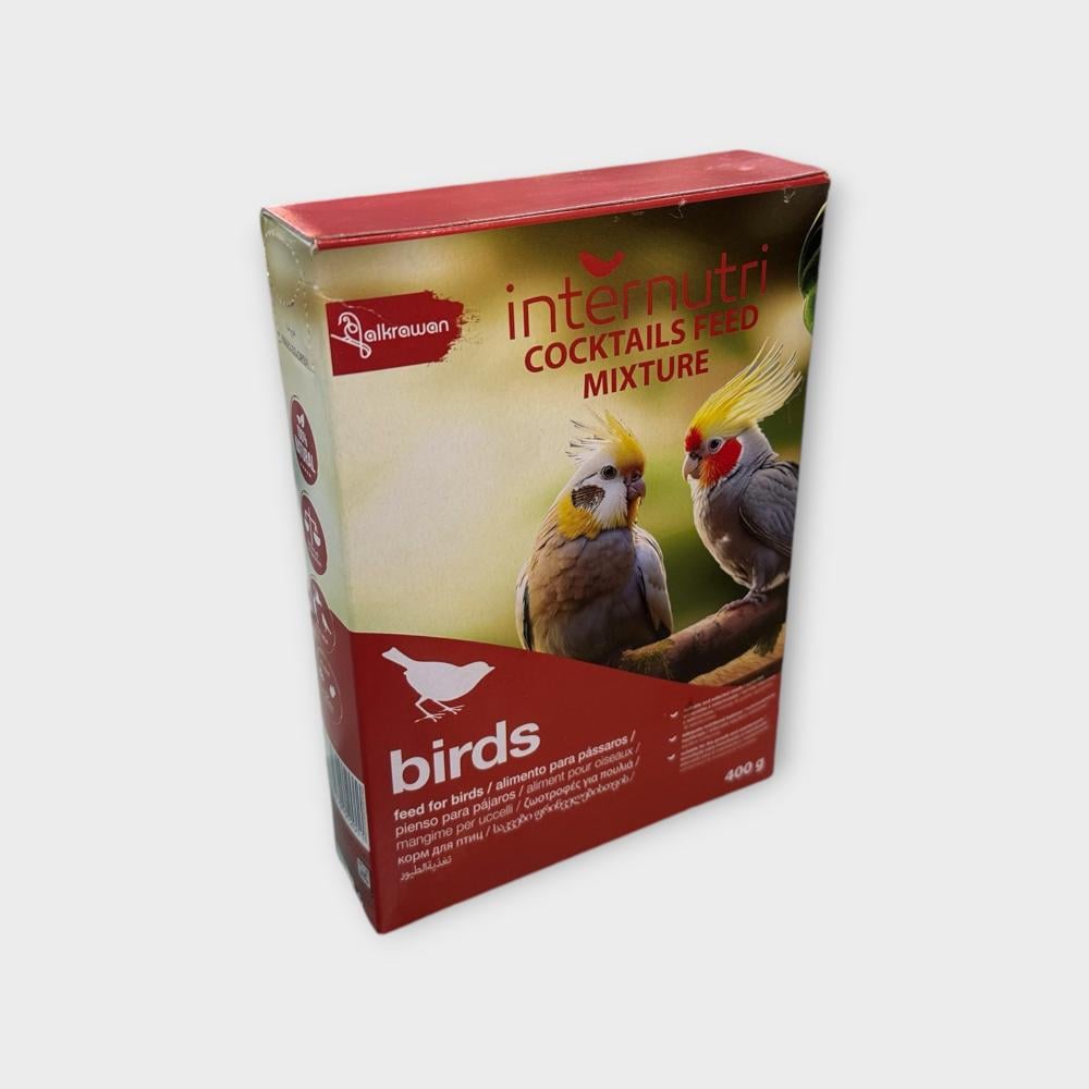 alkarawan internutri COCKTAILS 400g BIRD FOOD الكروان أكل طيور الزينة