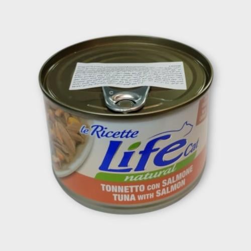 Life cat TUNA with SALMON 150g معلبات أكل قطط