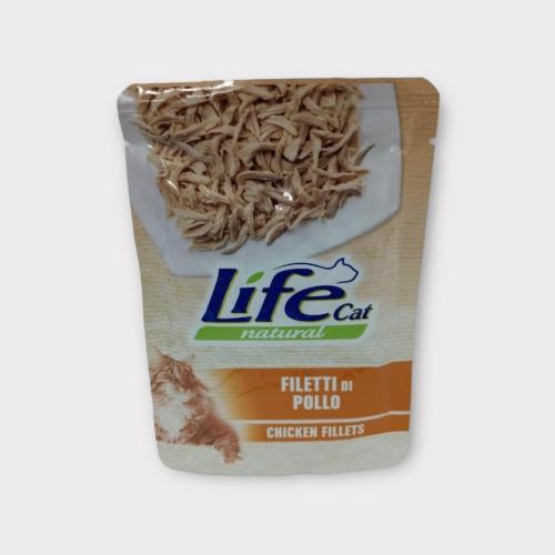 Life cat CHICKEN FILLETS 70g أظرف أكل قطط